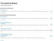 Tablet Screenshot of mythical-beasts.blogspot.com