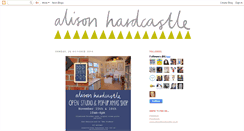 Desktop Screenshot of alisonhardcastle.blogspot.com