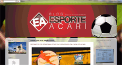 Desktop Screenshot of esporteacari.blogspot.com