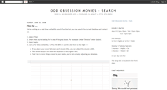 Desktop Screenshot of oddobsessiondatabase.blogspot.com