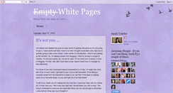 Desktop Screenshot of emptywhitepages.blogspot.com