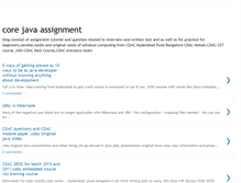 Tablet Screenshot of corejavaassignment.blogspot.com