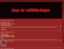 Tablet Screenshot of cosasdecomonocologos.blogspot.com