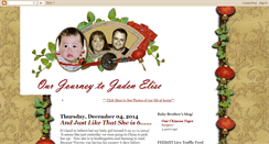 Desktop Screenshot of journeytojadenelise.blogspot.com