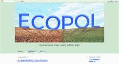 Desktop Screenshot of ecopolproject.blogspot.com