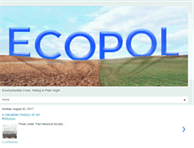 Tablet Screenshot of ecopolproject.blogspot.com