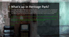 Desktop Screenshot of heritageparktxblog.blogspot.com