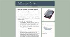 Desktop Screenshot of ipadaccessories-ipadapps.blogspot.com