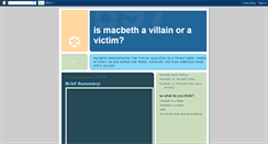 Desktop Screenshot of macbeth27.blogspot.com