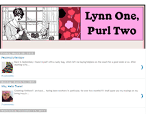 Tablet Screenshot of lynn1purl2.blogspot.com