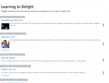Tablet Screenshot of learningtodelight.blogspot.com