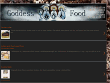 Tablet Screenshot of goddessfood.blogspot.com