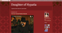 Desktop Screenshot of daughterofhypatia.blogspot.com