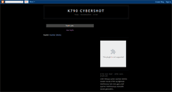 Desktop Screenshot of k790icybershot.blogspot.com