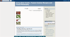 Desktop Screenshot of curryelviscooks.blogspot.com