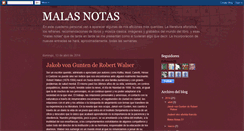 Desktop Screenshot of malas-notas.blogspot.com