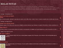 Tablet Screenshot of malas-notas.blogspot.com