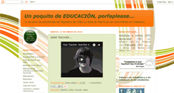 Desktop Screenshot of educacionporfaplease.blogspot.com