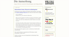 Desktop Screenshot of die-anmerkung.blogspot.com