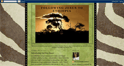 Desktop Screenshot of followingjesustoethiopia.blogspot.com