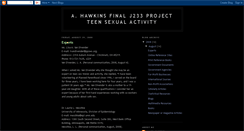 Desktop Screenshot of ahawkinsproject.blogspot.com
