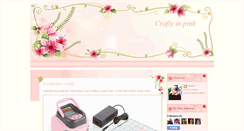 Desktop Screenshot of craftyinpink.blogspot.com