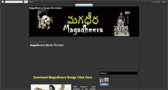 Desktop Screenshot of magadheera-songs.blogspot.com