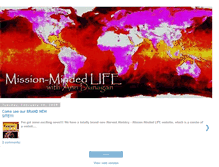 Tablet Screenshot of missionmindedlife.blogspot.com