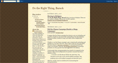 Desktop Screenshot of dotherightthingbarack.blogspot.com