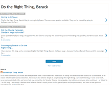 Tablet Screenshot of dotherightthingbarack.blogspot.com