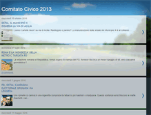 Tablet Screenshot of comitatocivico2013.blogspot.com