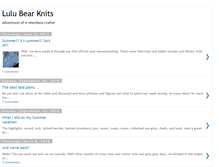 Tablet Screenshot of lulubearknits.blogspot.com
