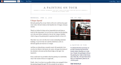 Desktop Screenshot of apaintingontour.blogspot.com