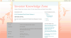 Desktop Screenshot of investorknowledgezone.blogspot.com