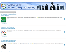 Tablet Screenshot of hablemosdetecnologiaymarketing.blogspot.com