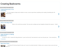 Tablet Screenshot of creatingbookworms.blogspot.com