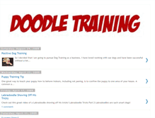 Tablet Screenshot of doodletraining.blogspot.com