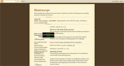 Desktop Screenshot of mantrascope.blogspot.com