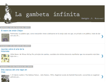 Tablet Screenshot of gambetainfinita.blogspot.com