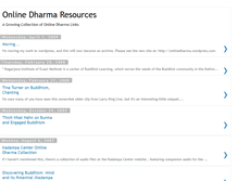 Tablet Screenshot of onlinedharma.blogspot.com