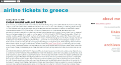 Desktop Screenshot of airlineticketstogreece.blogspot.com