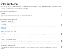 Tablet Screenshot of entrelasbambalinas.blogspot.com
