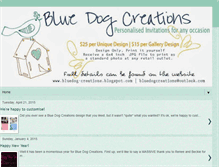 Tablet Screenshot of bluedog-creations.blogspot.com