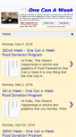 Mobile Screenshot of onecanaweek.blogspot.com