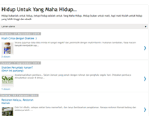 Tablet Screenshot of hidupuntukyangmahahidup.blogspot.com