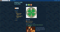 Desktop Screenshot of carlosslittleluckybox.blogspot.com