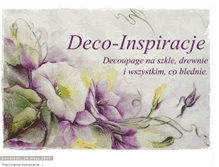 Tablet Screenshot of deco-inspiracje.blogspot.com