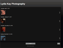 Tablet Screenshot of lydiakayphotography.blogspot.com
