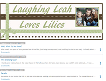 Tablet Screenshot of laughingleahloveslillies.blogspot.com