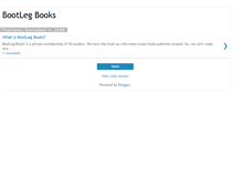 Tablet Screenshot of bootlegbooks.blogspot.com